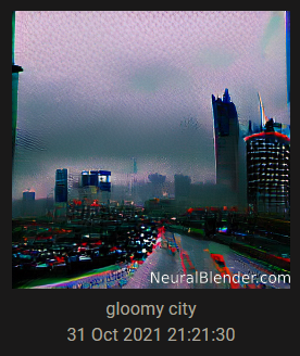 gloomy city